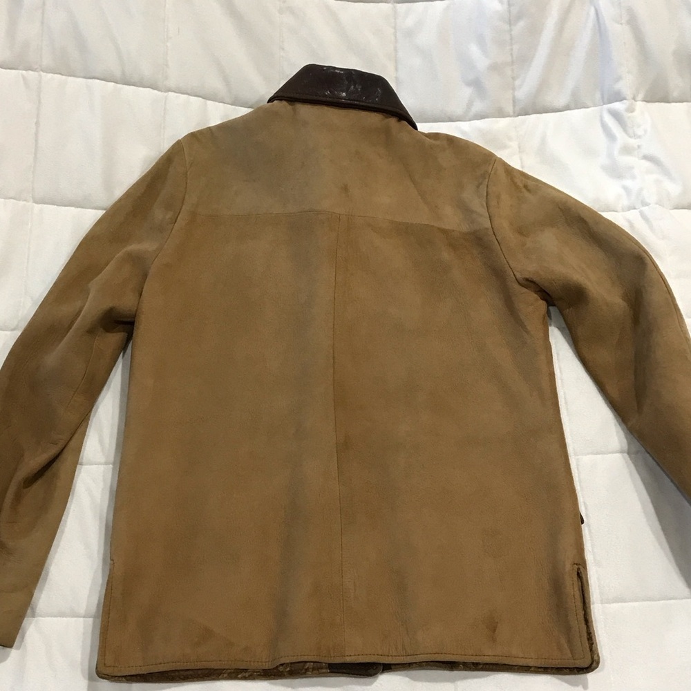 Vintage Joo-Kay Classic Tan and Brown Leather Jacket size 12 - Picture 10 of 14